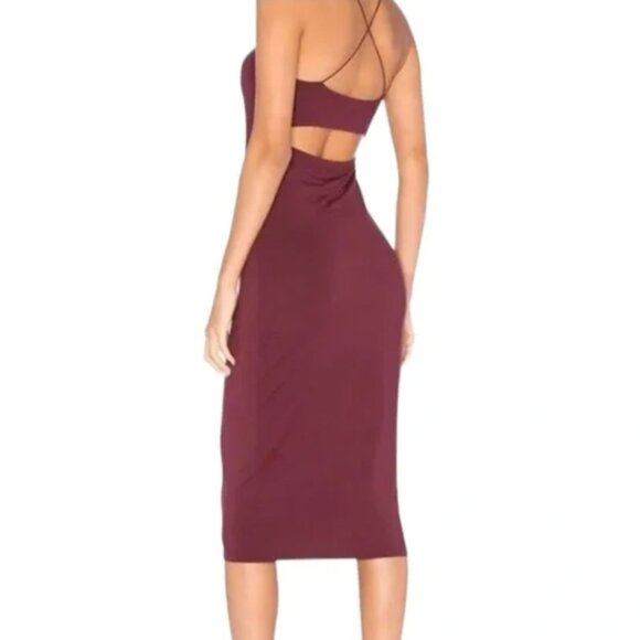 T by Alexander Wang Strappy Camisole Tank Bodycon Stretch Midi Dress Sz M NWT - Picture 2 of 7